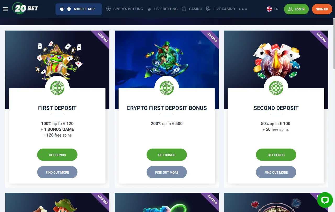 20bet Casinon pelivalikoima Evolutionin ja NetEntin nimikkeillä