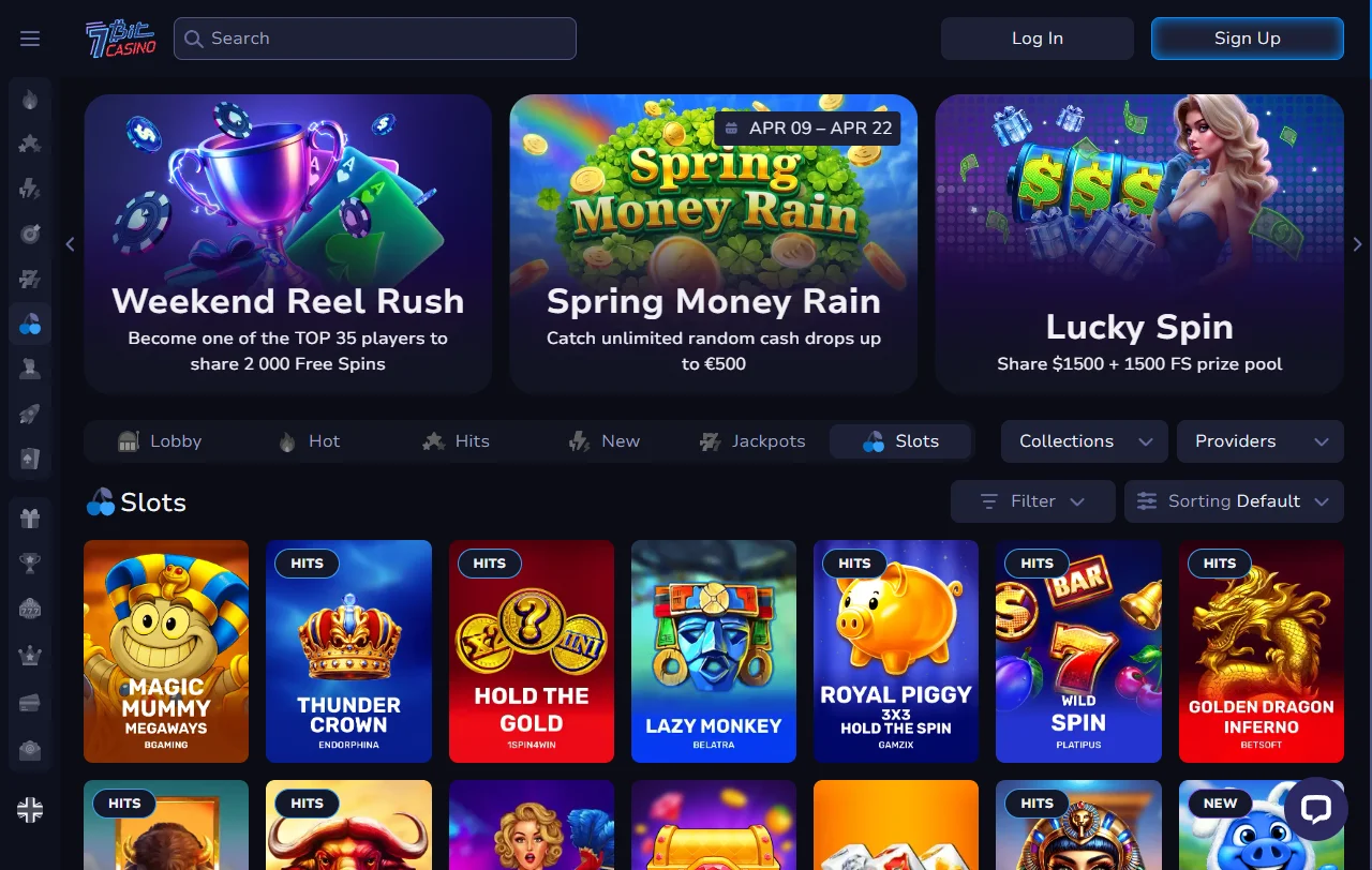 7Bit Casino yleisnäkymä suomalaiselle pelaajalle, euromääräinen tili ja pelivalikoiman rakenne