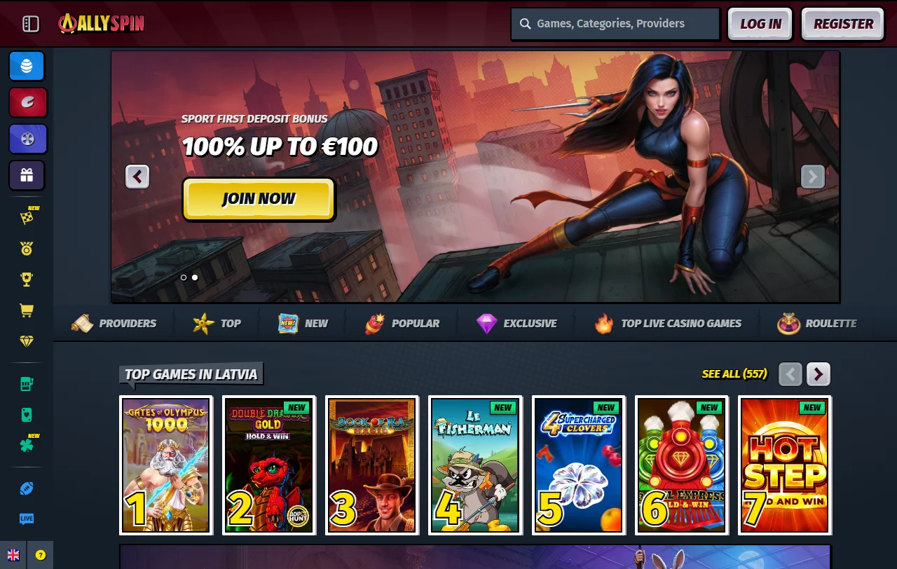 Allyspin Casino -arvostelu: yleiskuva kasinosta ja sen operaattorista NovaForge Ltd