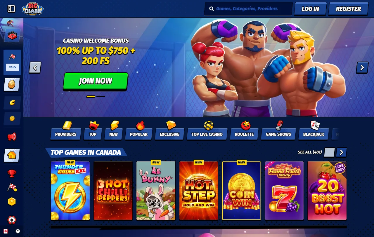 BigClash Casino yleisilme ja vuonna 2025 avatun sivuston rakenne suomalaispelaajalle