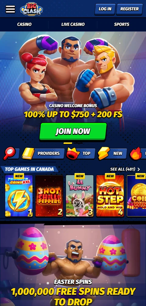 BigClash Casino selainkäyttö puhelimessa ilman erillistä ladattavaa natiivisovellusta