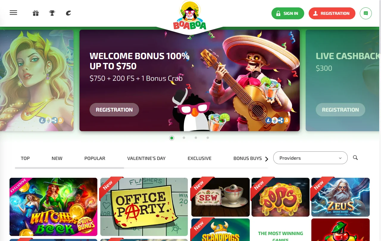 BoaBoa Casino yleiskuva vuonna 2017 avatusta trooppisteemaisesta pelisivustosta suomalaiselle pelaajalle