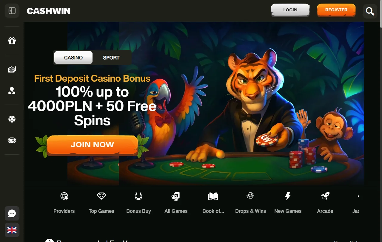 CashWin Casino -arvostelu: yleiskatsaus
