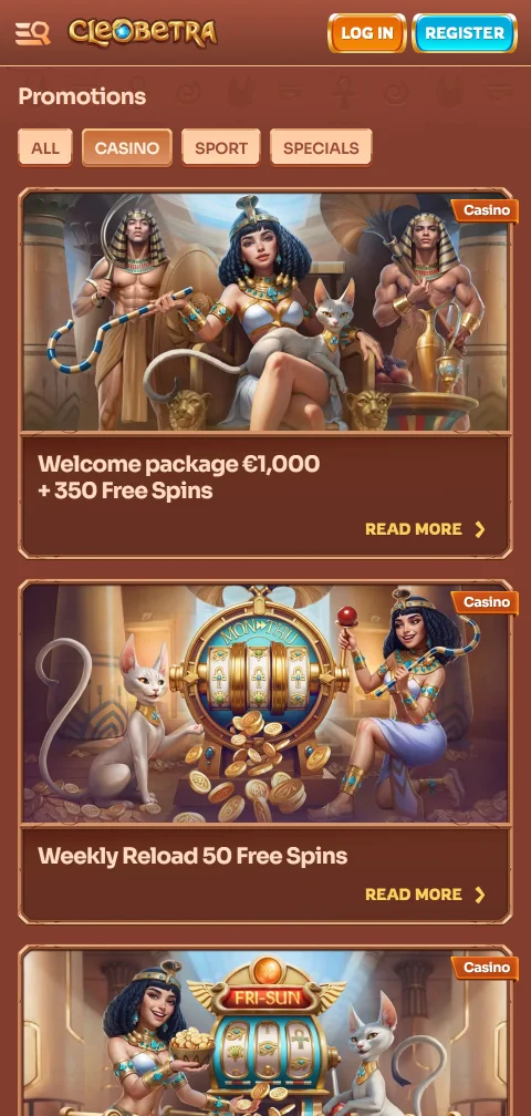 Cleobetra Casino – maksutavat, talletukset ja kotiutukset