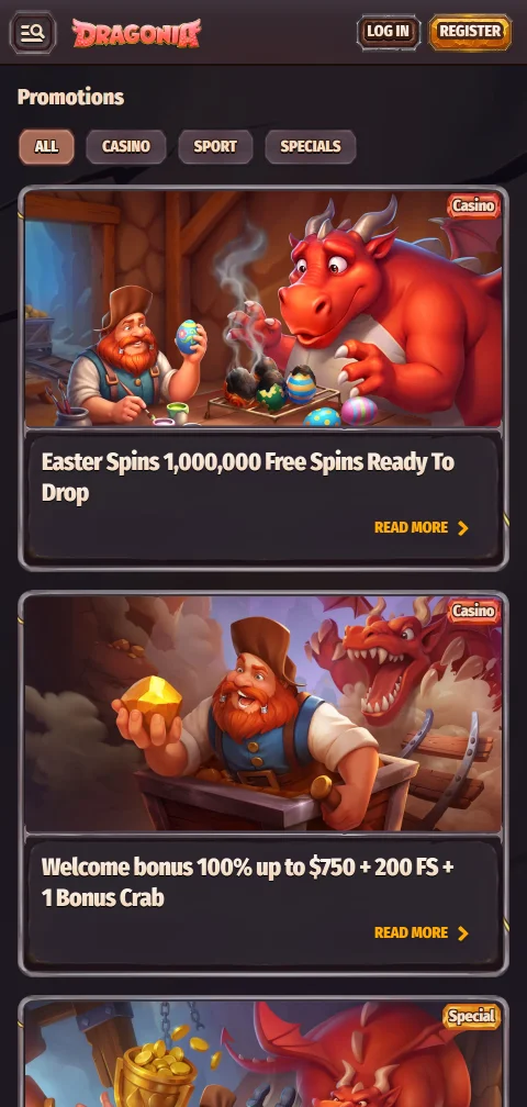 Dragonia Casino maksutavat, Zimpler ja kryptovaluutat kotiutuksen ilmoitetuilla ajoilla