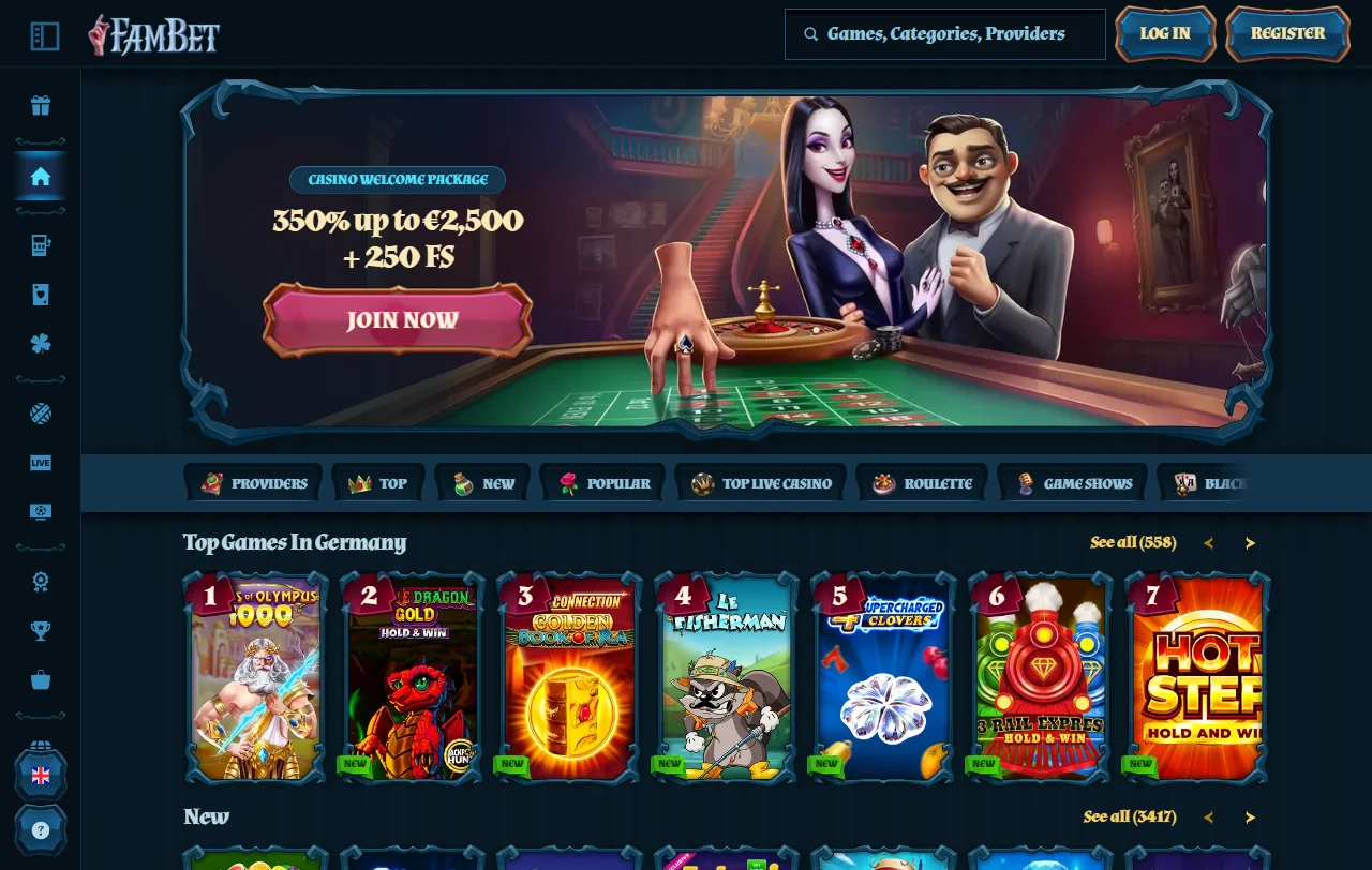 Fambet Casino yhdistää kasinon ja vedonlyönnin samaan pelitiliin