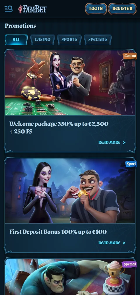 Fambet Casino maksutavat Trustly, kortit, digilompakot ja kryptot