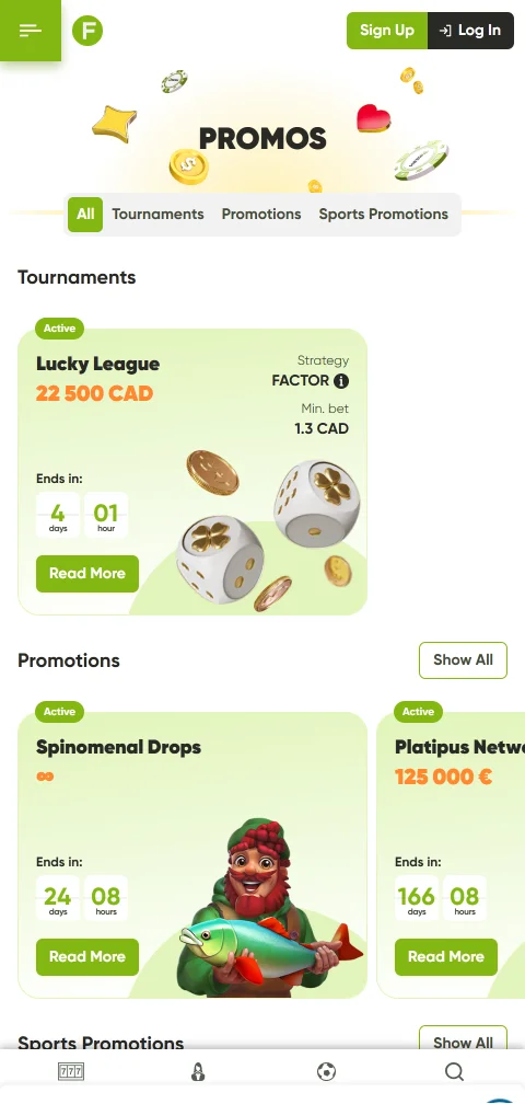 Fresh Casino: talletukset ja kotiutukset