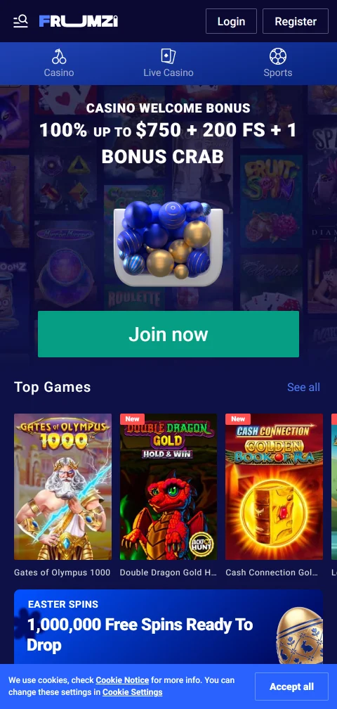 Frumzi Casino mobiilissa: selainpohjainen käyttö ilman ladattavaa sovellusta Suomessa