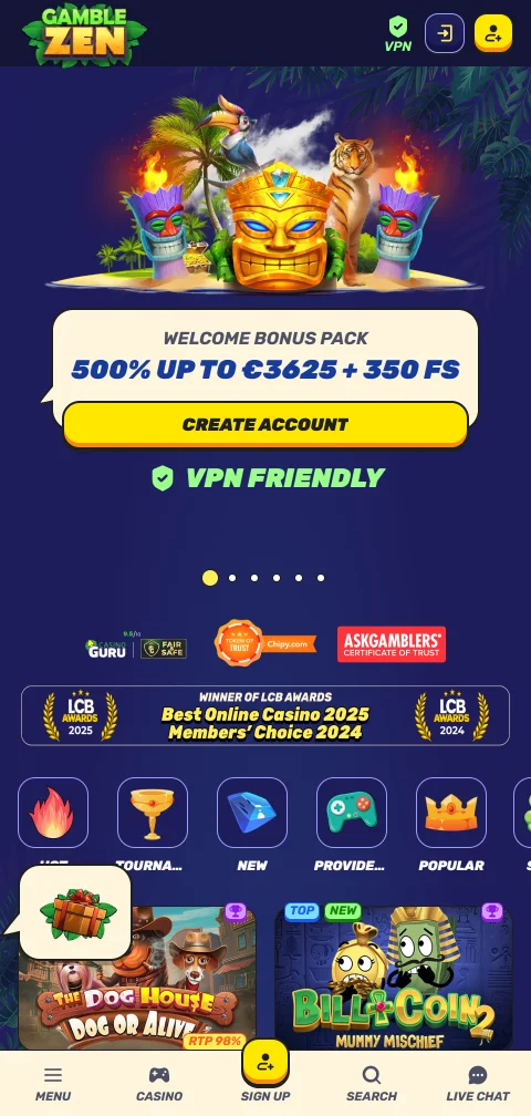 Gamblezen selainpohjaisessa mobiiliversiossa ilman erillistä iOS- tai Android-sovellusta