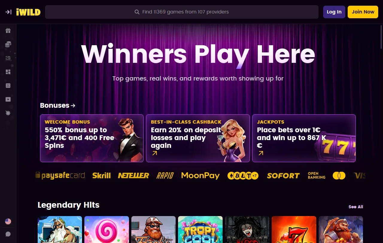 iWild Casino ja sen pelivalikoiman rakenne suomalaiselle pelaajalle työpöydällä