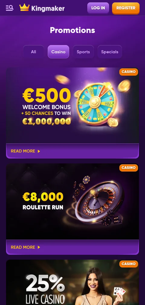 Kingmaker Casinon maksutavat Suomessa: Zimpler, kortit, e-lompakot ja kryptovaluutat