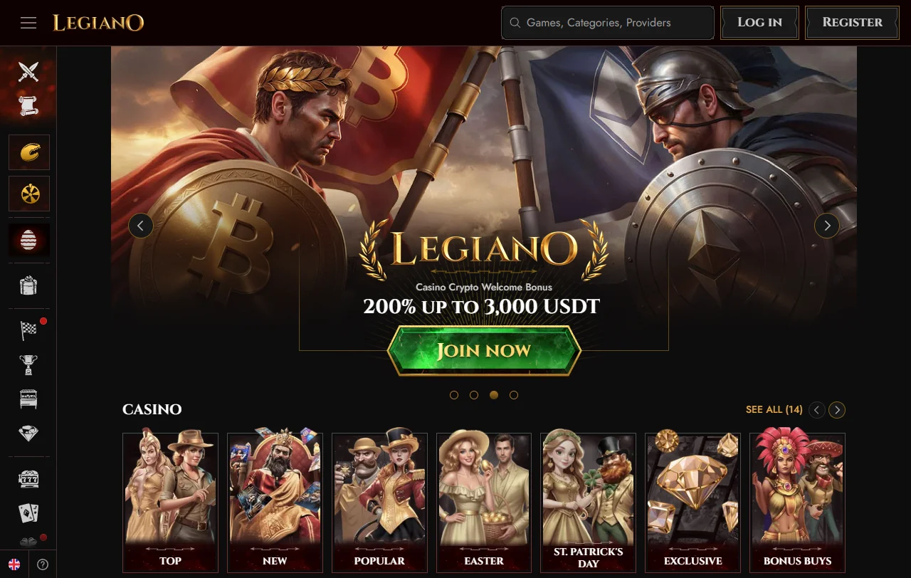Legiano Casino -arvostelu: yleiskatsaus