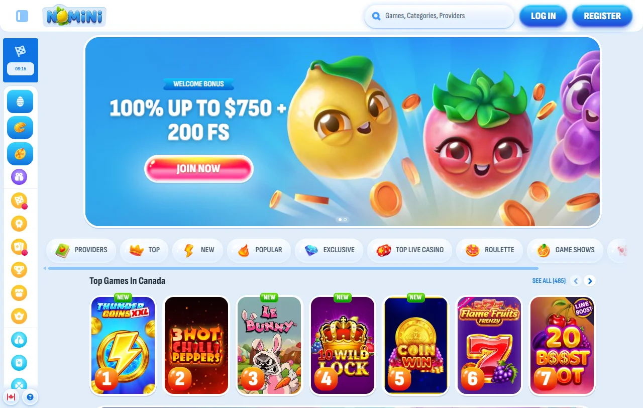 Nomini Casino yleiskatsaus: Anjouanin toimilupa ja vuonna 2019 avattu brändi