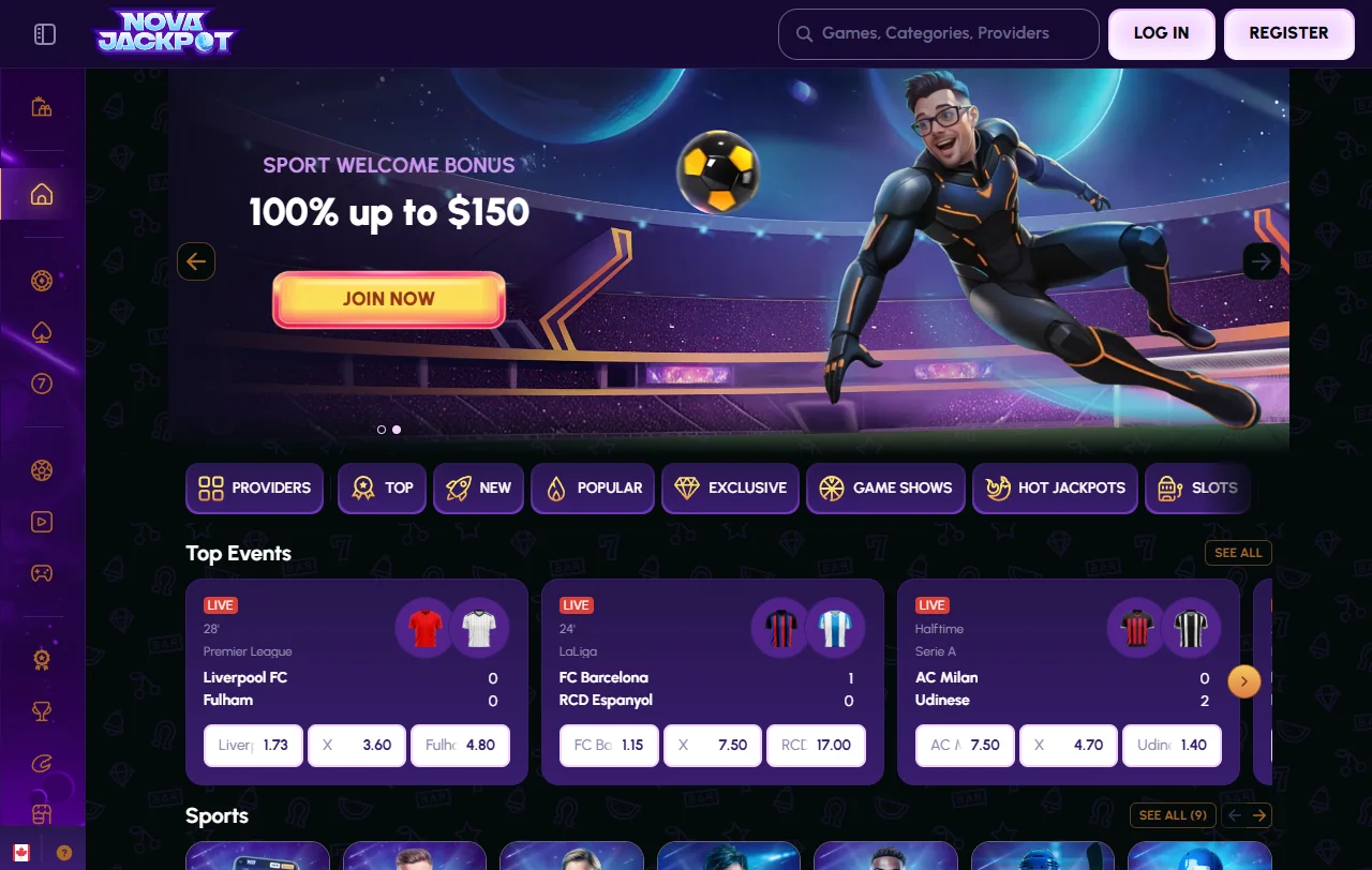 Novajackpot Casino yleiskuva suomenkielisestä pelisivustosta ja euromääräisestä kassasta