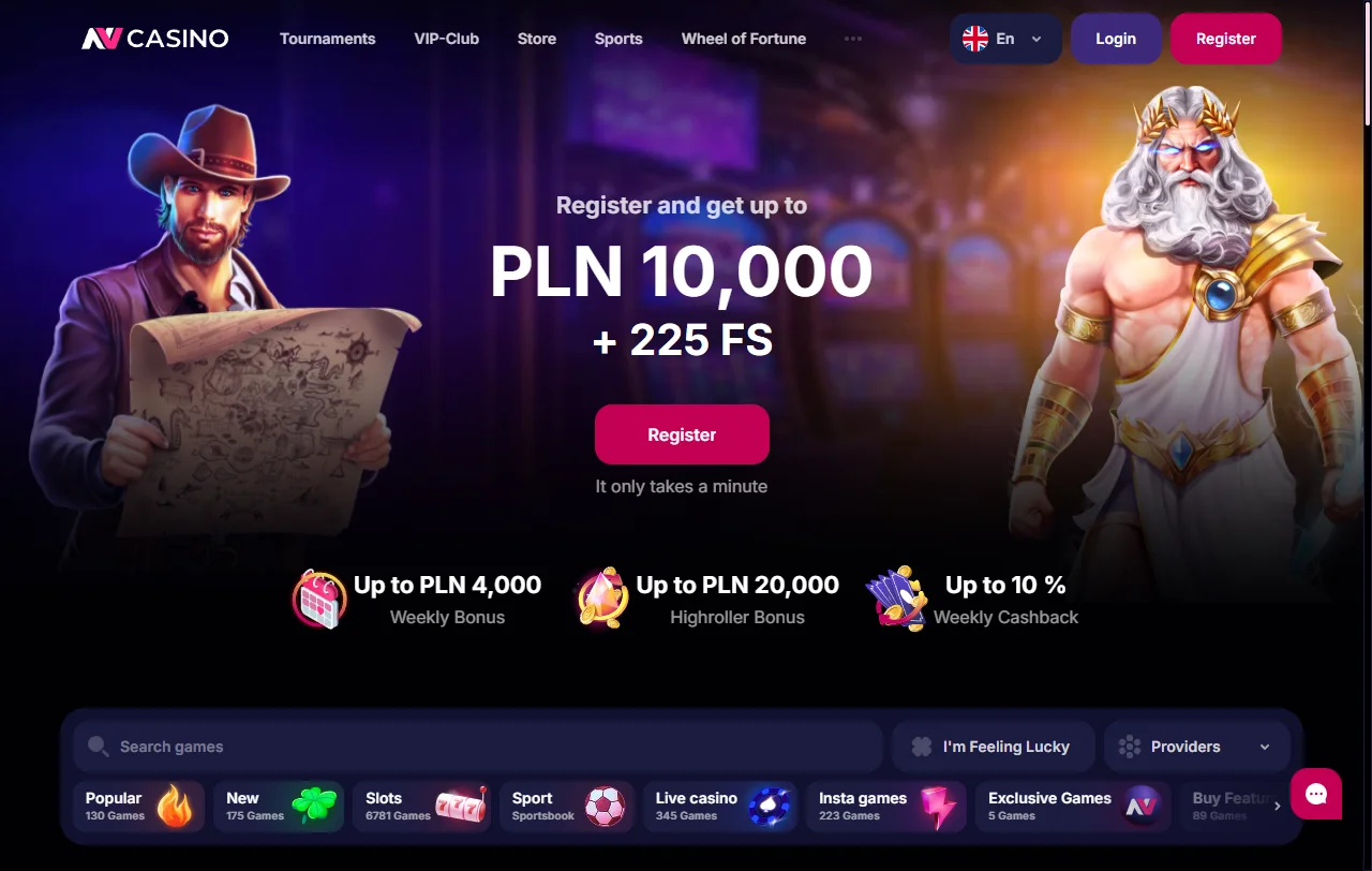 NV Casinon yleisilme: pelikategoriat, vedonlyöntiosasto ja kanta-asiakasohjelman tasot