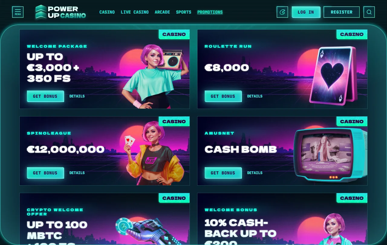 Powerup Casino tervetuliaispaketin ehdot ja kierrätysvaatimuksen tiedot