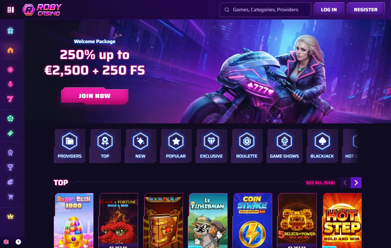 Roby Casino yleiskuvassa: vuonna 2024 avattu sivusto ja NovaForge Ltd operaattorina