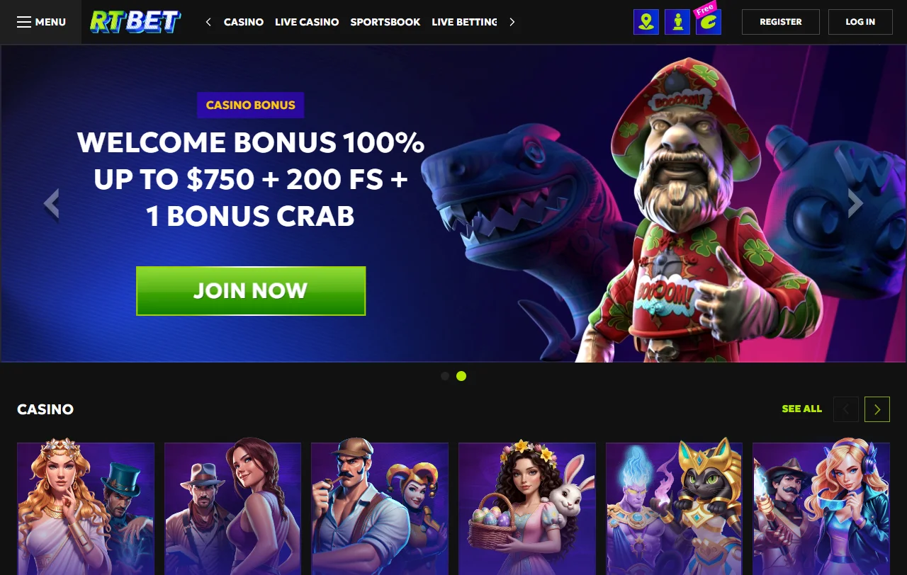 RT Bet Casinon yleisilme ja tarjonnan asemointi suomalaiselle pelaajalle