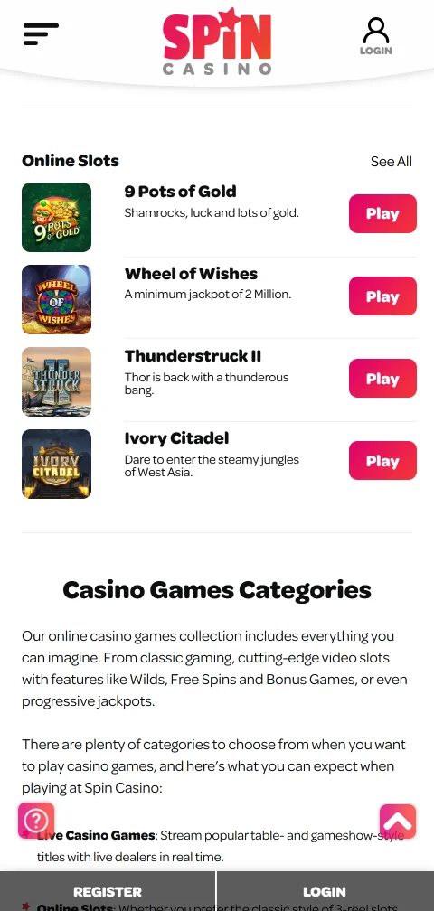 Spin Casino ja Trustly-maksut: 10 euron talletus, kotiutus 1–7 arkipäivää