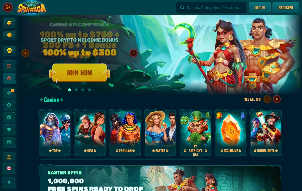 Spinanga Casino ja sen tarjonta suomalaiselle pelaajalle vuodesta 2023