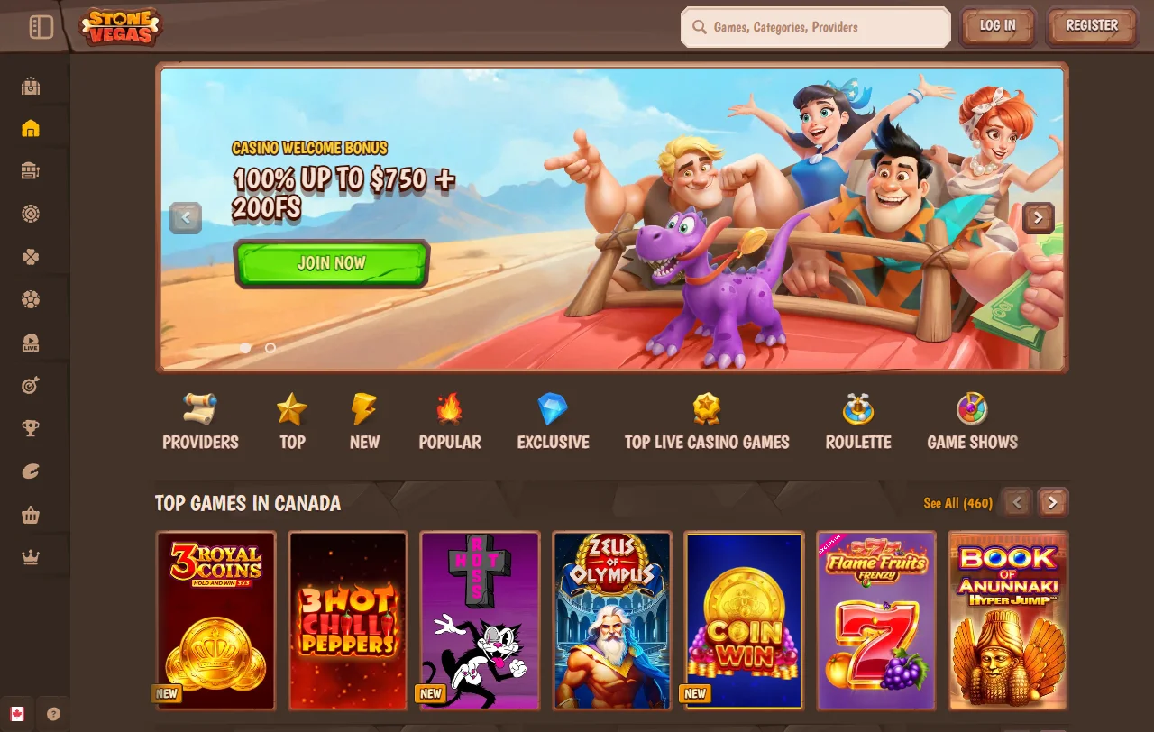 StoneVegas Casino yleiskuvana: NovaForge Ltd:n vuonna 2025 avattu pelisivusto