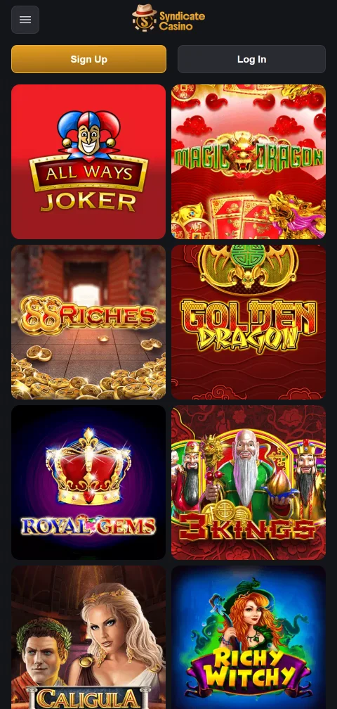 Syndicate Casinon maksutavat mobiilissa: kortit, e-lompakot ja neljä kryptovaluuttaa
