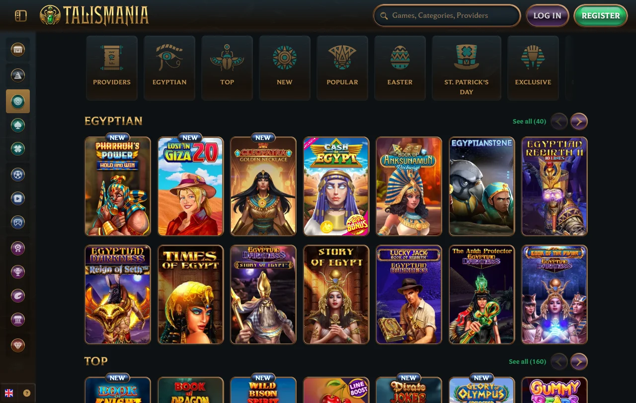 Talismania Casino tervetuliaispaketti ja jatkuvat kampanjat kierrätysehtoineen euroina