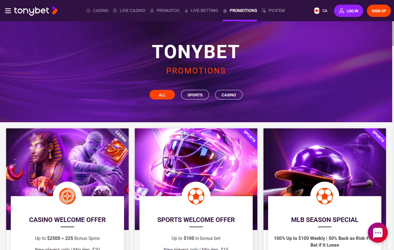 Tonybet tervetulobonus 100 prosenttia 200 euroon ja sata ilmaiskierrosta