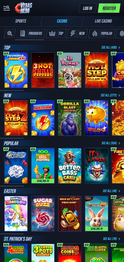 Vegas Hero Casino turvallisuustiedot, operaattori ja puuttuva lisenssinumero