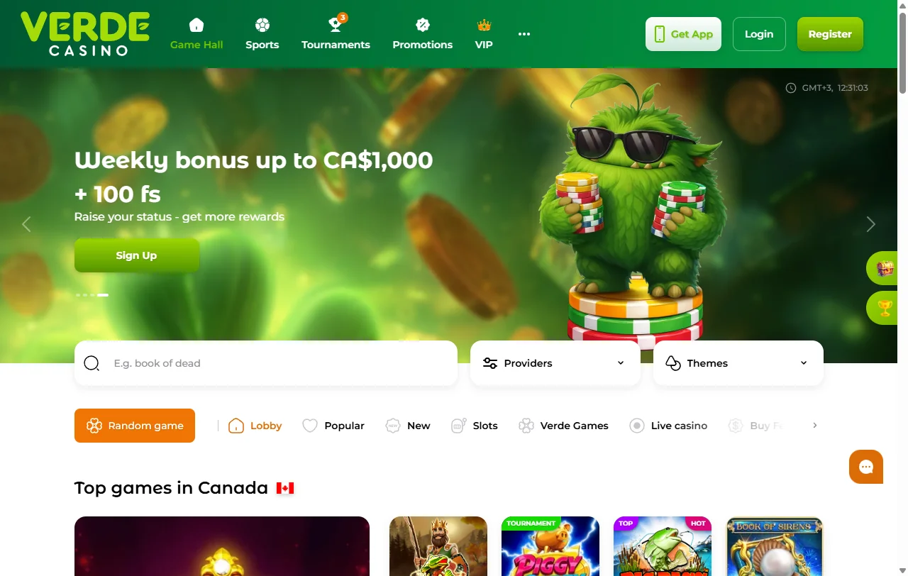 Verde Casinon yleisilme ja valikoiman rakenne suomalaiselle pelaajalle