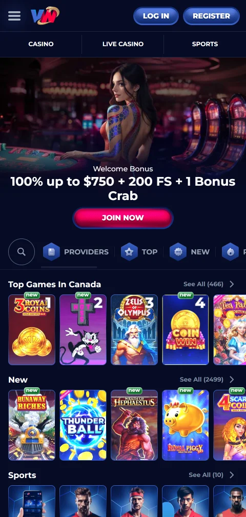ViperWin Casino mobiiliselaimessa ilman erillistä sovellusta Androidilla ja iOS-laitteilla
